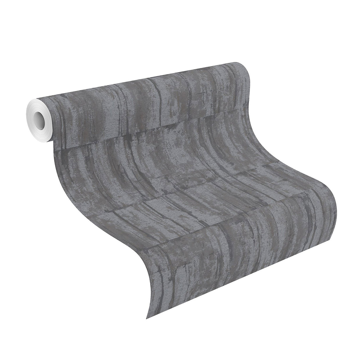 Buck Black Horizontal Wallpaper with Distressed Textures Industrial Pattern - Brewster 4096-560343
