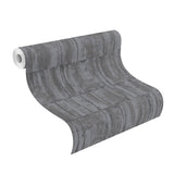Buck Black Horizontal Wallpaper with Distressed Textures Industrial Pattern - Brewster 4096-560343