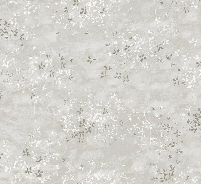 Arian Silver Inkburst Wallpaper with Metallic Abstract Glam Pattern - A-Street Prints 4105-86427