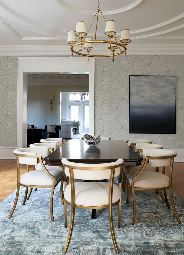 Arian Silver Inkburst Wallpaper with Metallic Abstract Glam Pattern - A-Street Prints 4105-86427