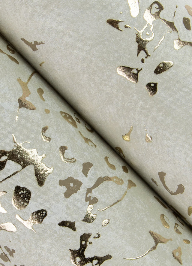 Arian Champagne Inkburst Wallpaper with Abstract Metallic Glam Motif - A-Street Prints 4105-86428