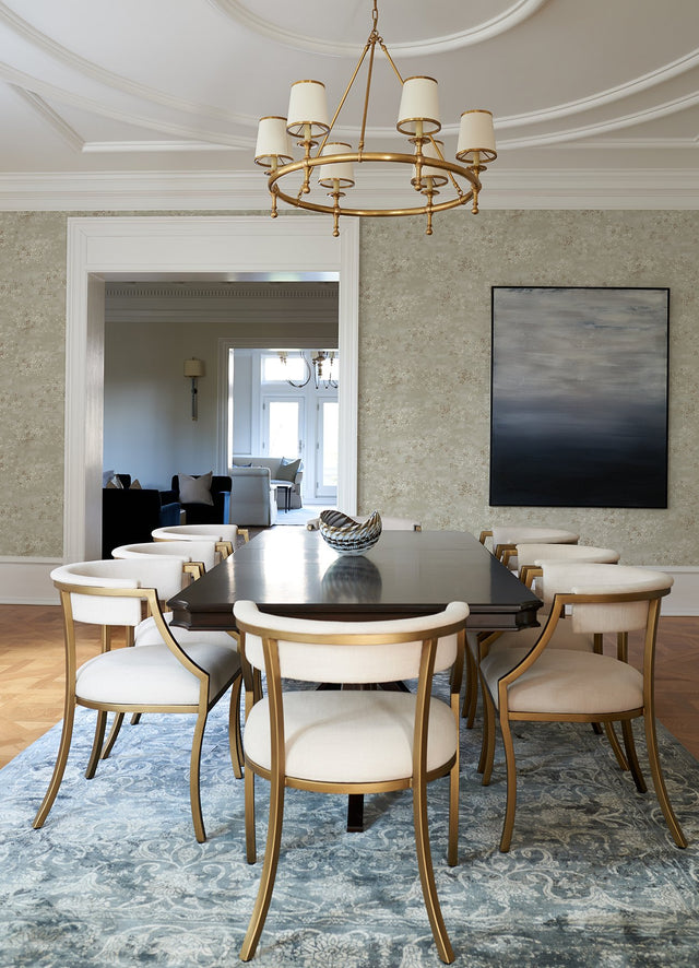 Arian Champagne Inkburst Wallpaper with Abstract Metallic Glam Motif - A-Street Prints 4105-86428