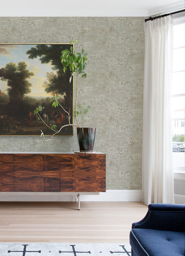 Arian Champagne Inkburst Wallpaper with Abstract Metallic Glam Motif - A-Street Prints 4105-86428