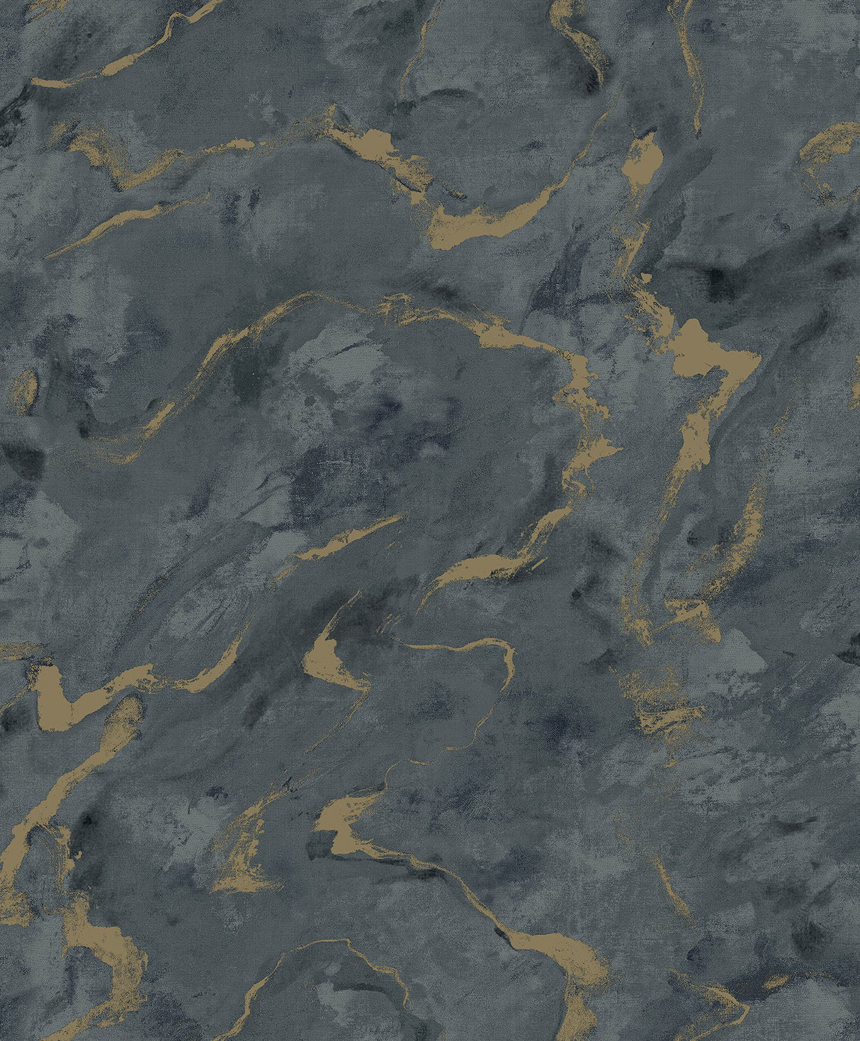 Silenus Denim Marbled Wallpaper with Metallic Gold Veining - A-Street Prints 4105-86603
