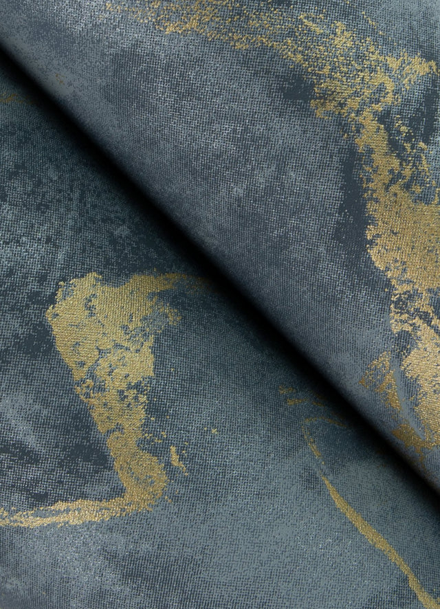 Silenus Denim Marbled Wallpaper with Metallic Gold Veining - A-Street Prints 4105-86603