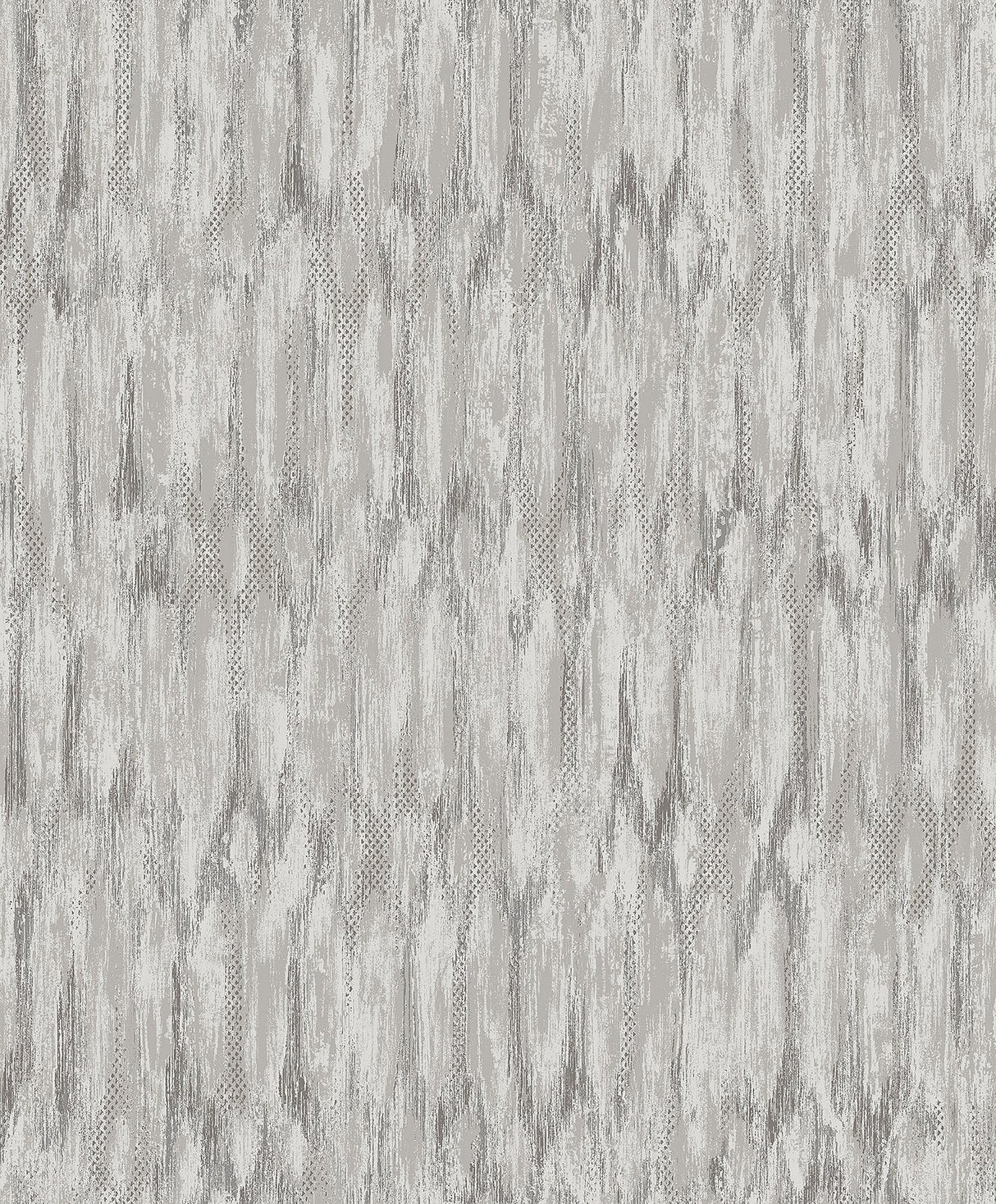 Kintana Silver Abstract Trellis Wallpaper with Metallic Raised Ink Ogee Pattern - A-Street Prints 4105-86605