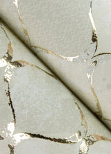Pilak Gold Ogee Tile Wallpaper with Metallic Geometric Pattern - A-Street Prints 4105-86609