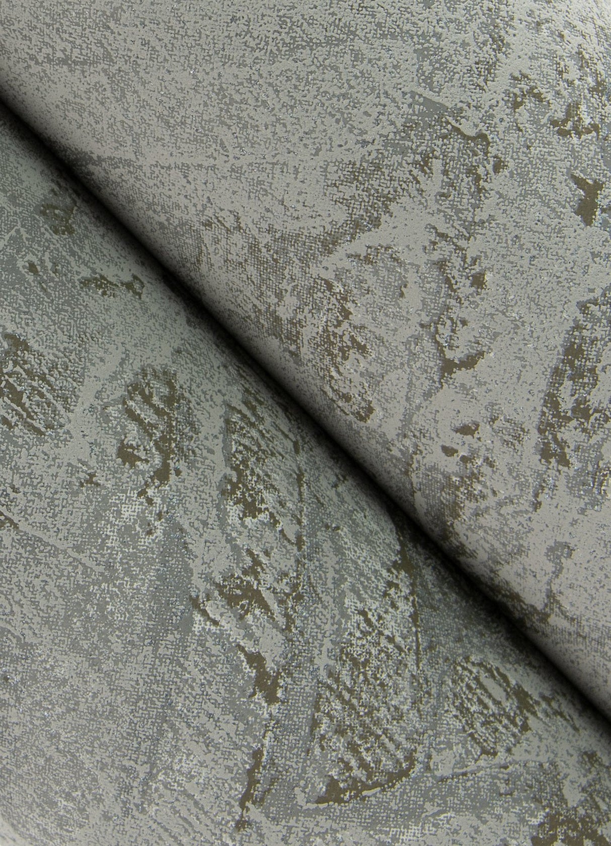 Amesemi Dark Grey Distressed Herringbone Wallpaper with Metallic Accents - A-Street Prints 4105-86611
