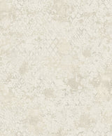 Zilarra Pearl Abstract Snakeskin Wallpaper with Metallic Geometric Animal Print - A-Street Prints 4105-86615