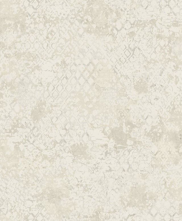 Zilarra Pearl Abstract Snakeskin Wallpaper with Metallic Geometric Animal Print - A-Street Prints 4105-86615