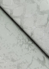 Zilarra Light Grey Abstract Snakeskin Wallpaper with Metallic Geometric Snakeskin Motif - A-Street Prints 4105-86616
