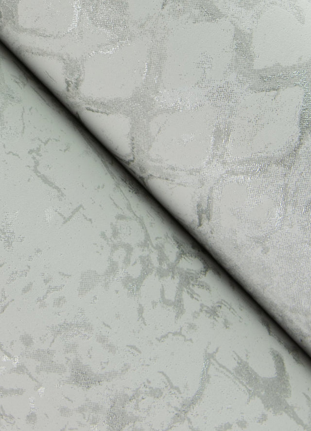 Zilarra Light Grey Abstract Snakeskin Wallpaper with Metallic Geometric Snakeskin Motif - A-Street Prints 4105-86616