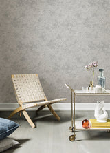 Zilarra Light Grey Abstract Snakeskin Wallpaper with Metallic Geometric Snakeskin Motif - A-Street Prints 4105-86616