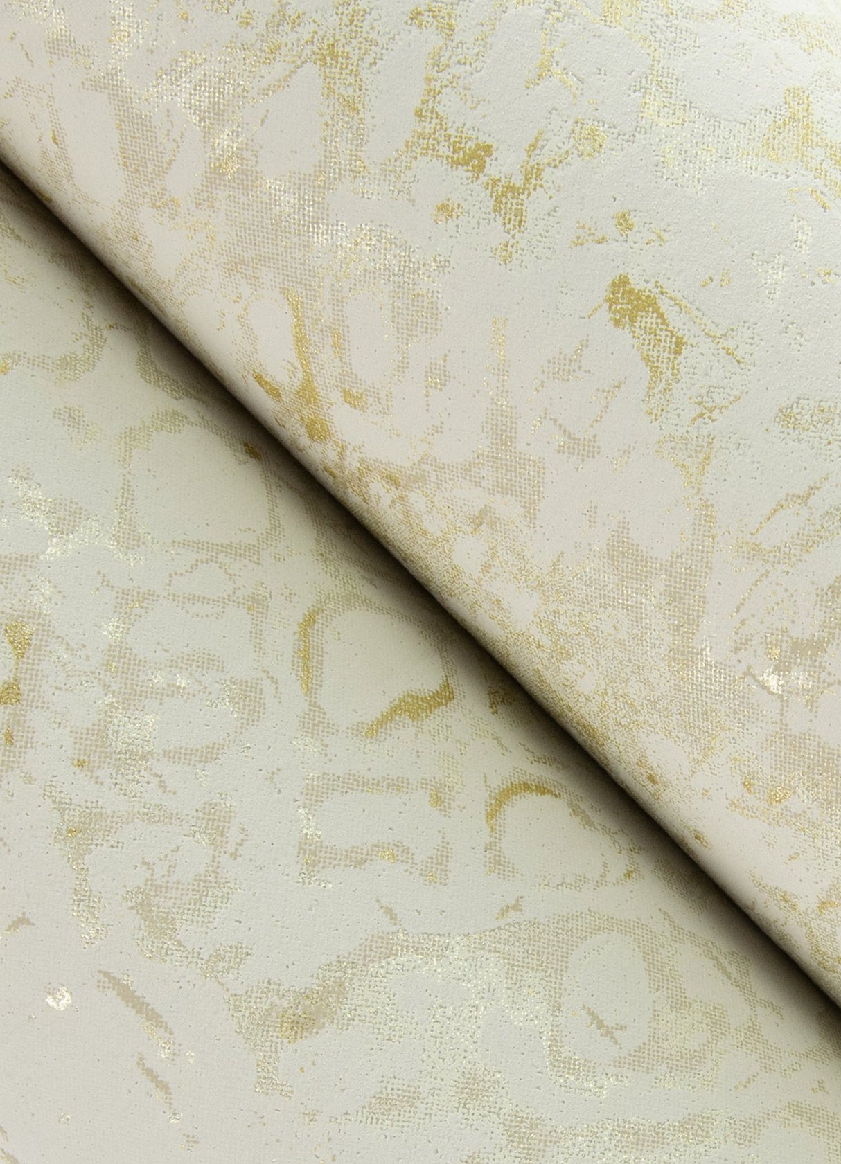 Zilarra Taupe Abstract Snakeskin Wallpaper with Metallic Modern Geometric Motif - Brewster 4105-86617
