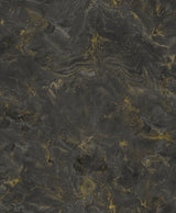Meness Black Metallic Marbling Wallpaper with Abstract Modern Pattern - Brewster 4105-86619