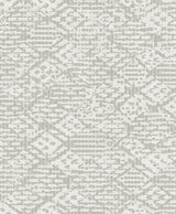 Helene Silver Glitter Geometric Wallpaper with Glam Geometric Pattern - A-Street Prints 4105-86620