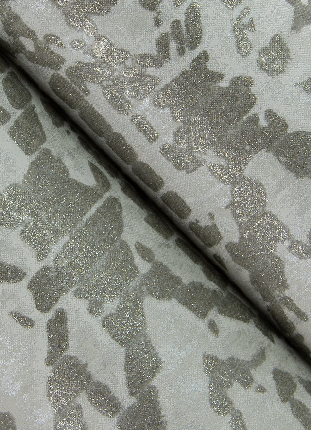 Helene Pewter Glitter Geometric Wallpaper with Glam Non Woven Tribal Diamond Pattern - A-Street Prints 4105-86621