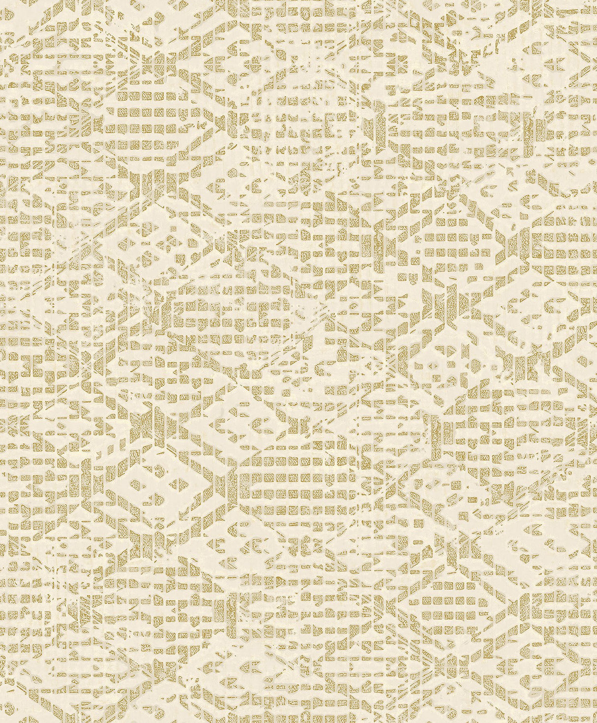 Helene Gold Glitter Geometric Wallpaper with Glam Geometric Pattern - Brewster 4105-86622