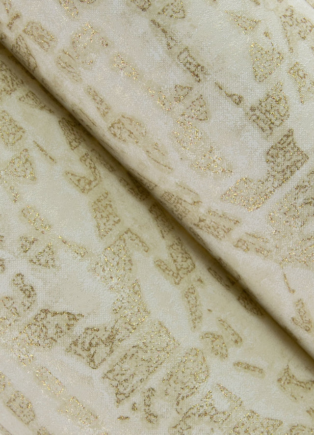 Helene Gold Glitter Geometric Wallpaper with Glam Geometric Pattern - Brewster 4105-86622