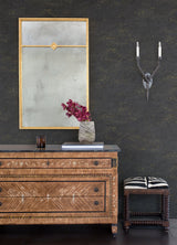 Elatha Charcoal Gilded Texture Wallpaper with Metallic Abstract Modern Design - A-Street Prints 4105-86623