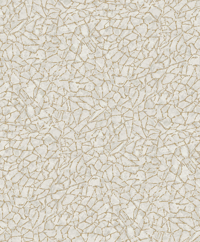Soma Silver Metallic Crackling Wallpaper with Modern Abstract Pattern - A-Street Prints 4105-86624