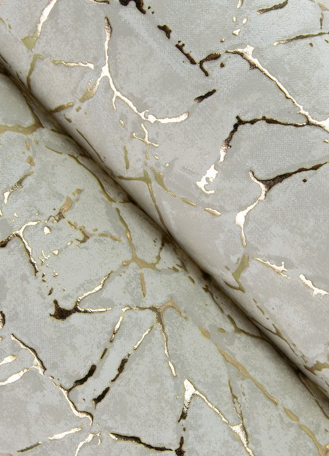 Soma Silver Metallic Crackling Wallpaper with Modern Abstract Pattern - A-Street Prints 4105-86624