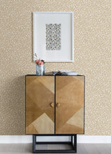 Soma Gold Metallic Crackling Wallpaper with Abstract Modern Pattern - A-Street Prints 4105-86625