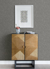 Soma Sterling Metallic Crackling Grey Wallpaper with Abstract Modern Pattern - Brewster 4105-86626