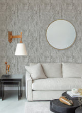 Zinarliya Silver Column Wallpaper with Metallic Distressed Textures - A-Street Prints 4105-86628