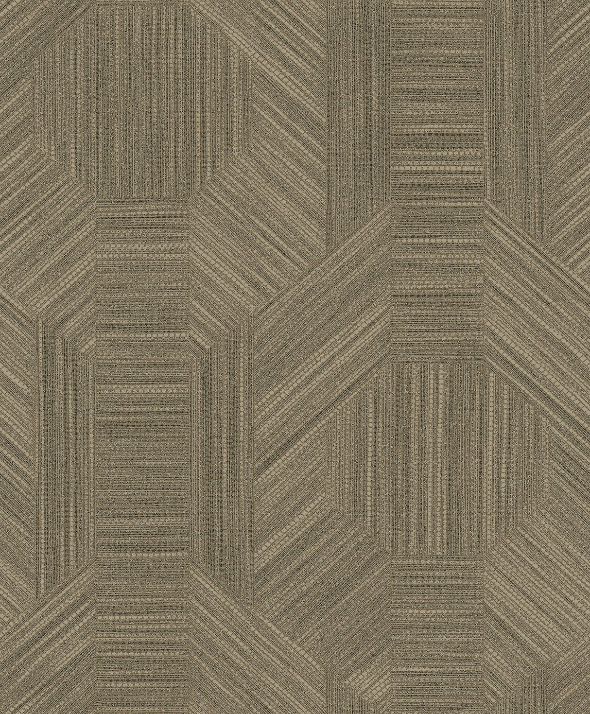 Ladon Brown Metallic Texture Wallpaper with Modern Graphic Fabric-Woven Motif - A-Street Prints 4105-86630