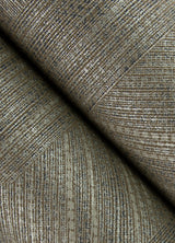 Ladon Brown Metallic Texture Wallpaper with Modern Graphic Fabric-Woven Motif - A-Street Prints 4105-86630
