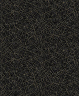 Bulan Black Abstract Lines Wallpaper with Metallic Raised Ink - A-Street Prints 4105-86635