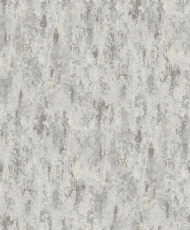 Diorite Sterling Splatter Wallpaper with Abstract Distressed Textures, Metallic Raised Ink - A-Street Prints 4105-86637