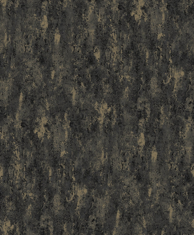 Diorite Black Splatter Wallpaper with Metallic Distressed Texture - A-Street Prints 4105-86638