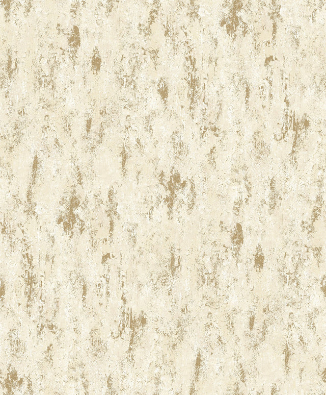 Diorite Champagne Splatter Wallpaper with Metallic Raised Ink Abstract Distressed Texture - A-Street Prints 4105-86639