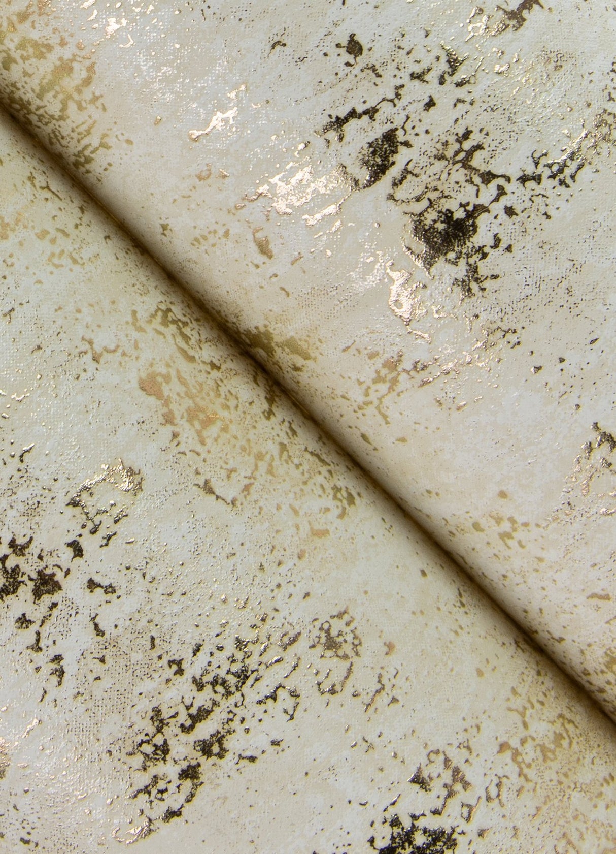 Diorite Champagne Splatter Wallpaper with Metallic Raised Ink Abstract Distressed Texture - A-Street Prints 4105-86639