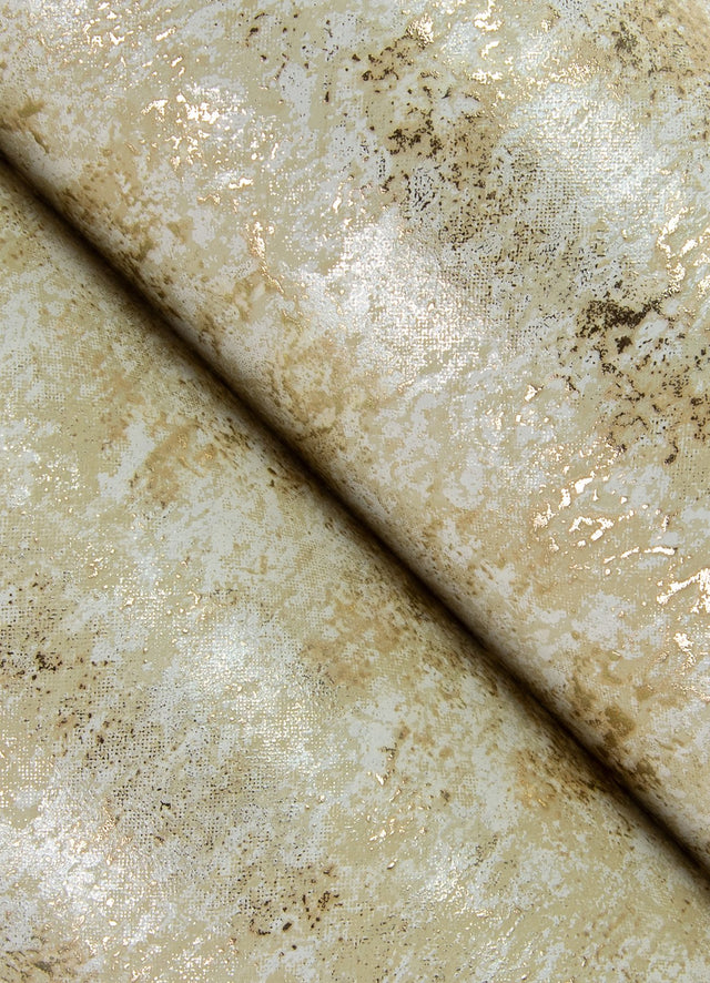 Diorite Gold Splatter Wallpaper with Distressed Textures, Metallic Raised Ink - A-Street Prints 4105-86640