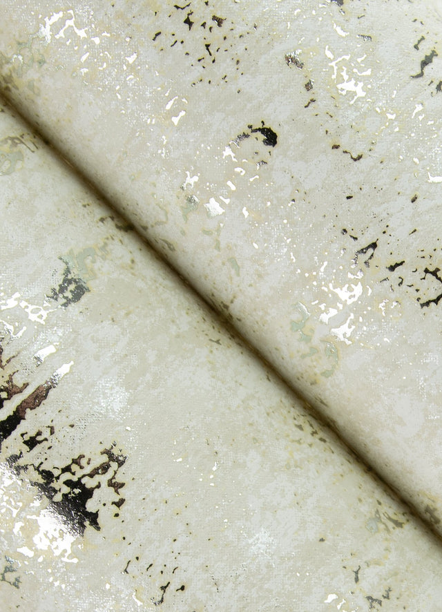 Diorite Silver Splatter Wallpaper with Metallic Distressed Texture - A?Street Prints 4105-86641