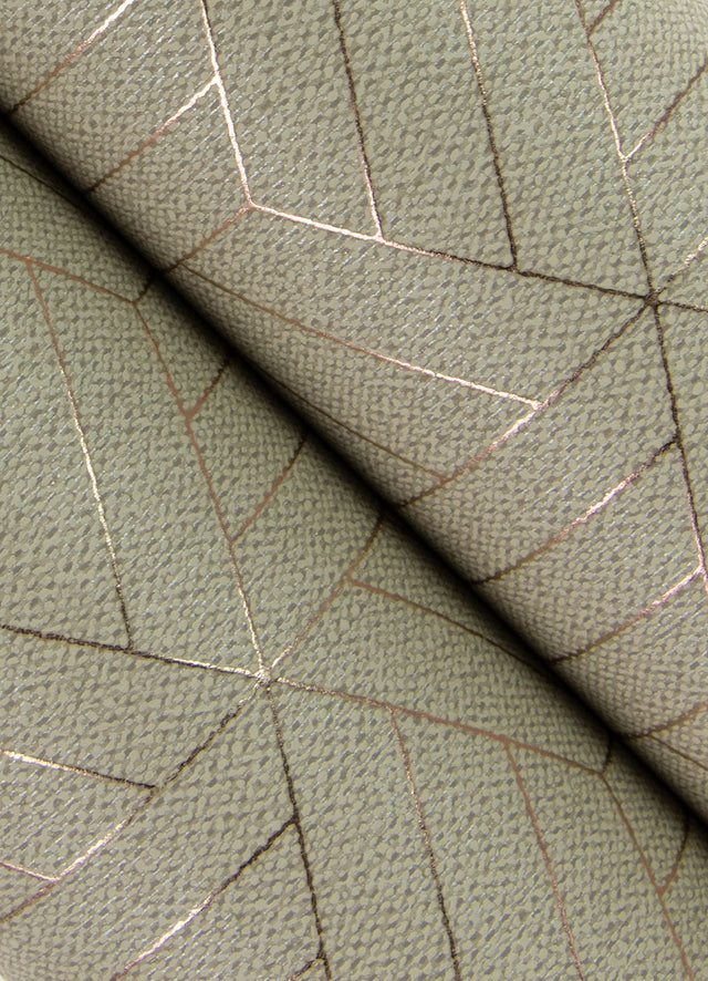 Izarra Copper Geometric Block Wallpaper with Metallic Raised Ink Modern Graphics Pattern - A-Street Prints 4105-86642