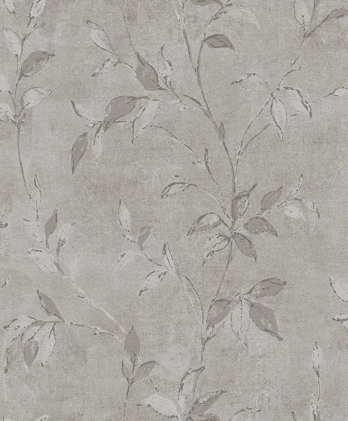 Kupari Silver Trail Wallpaper with Metallic Raised Ink Botanical Leaves - A-Street Prints 4105-86644