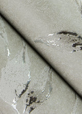 Kupari Silver Trail Wallpaper with Metallic Raised Ink Botanical Leaves - A-Street Prints 4105-86644