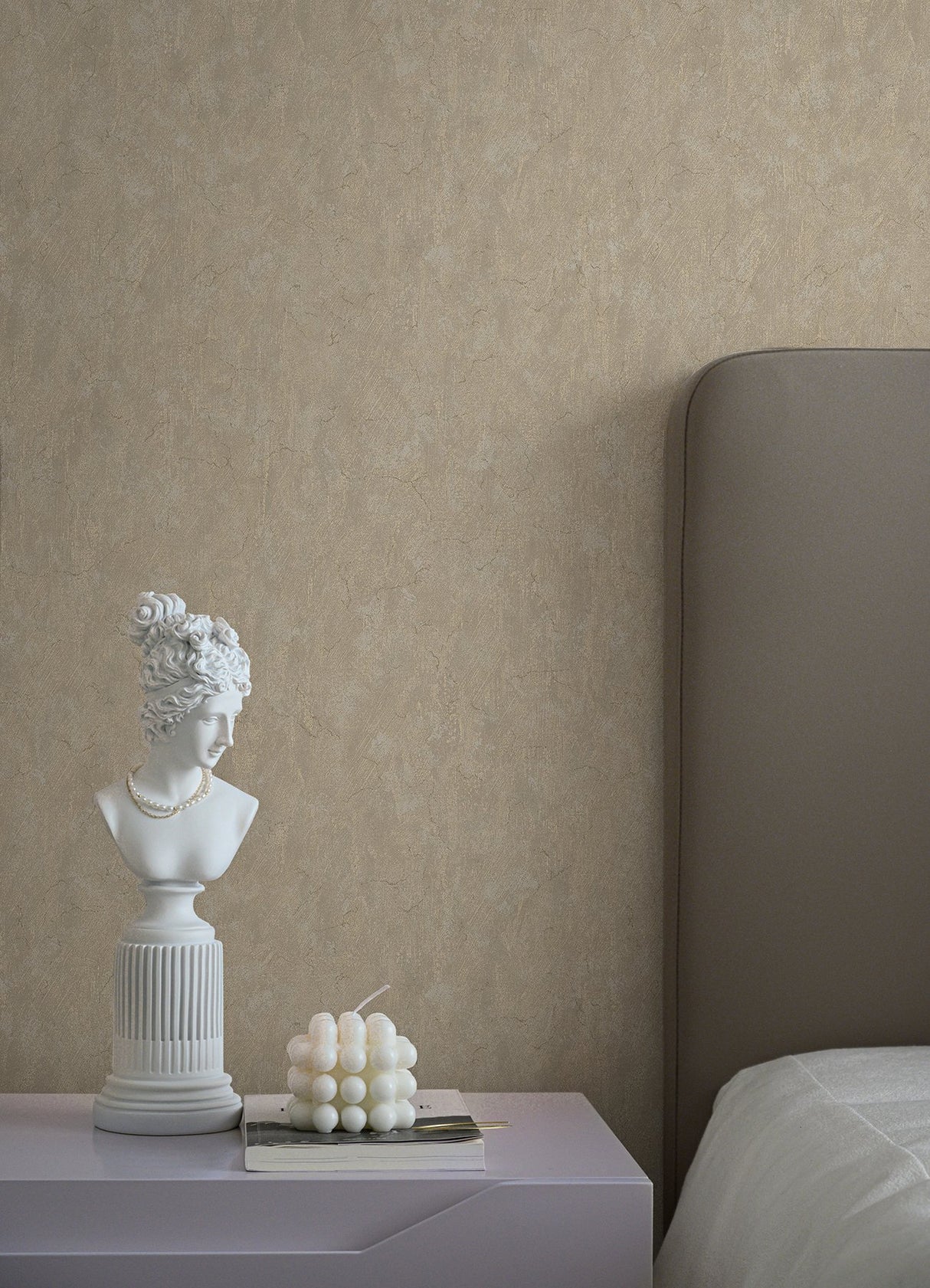 Pliny Off White Distressed Texture Wallpaper with Metallic Raised Ink Textured Abstract - A-Street Prints 4105-86646