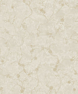 Mahina Pearl Floral Vine Wallpaper with Metallic Botanical Vine Motif - Brewster 4105-86648