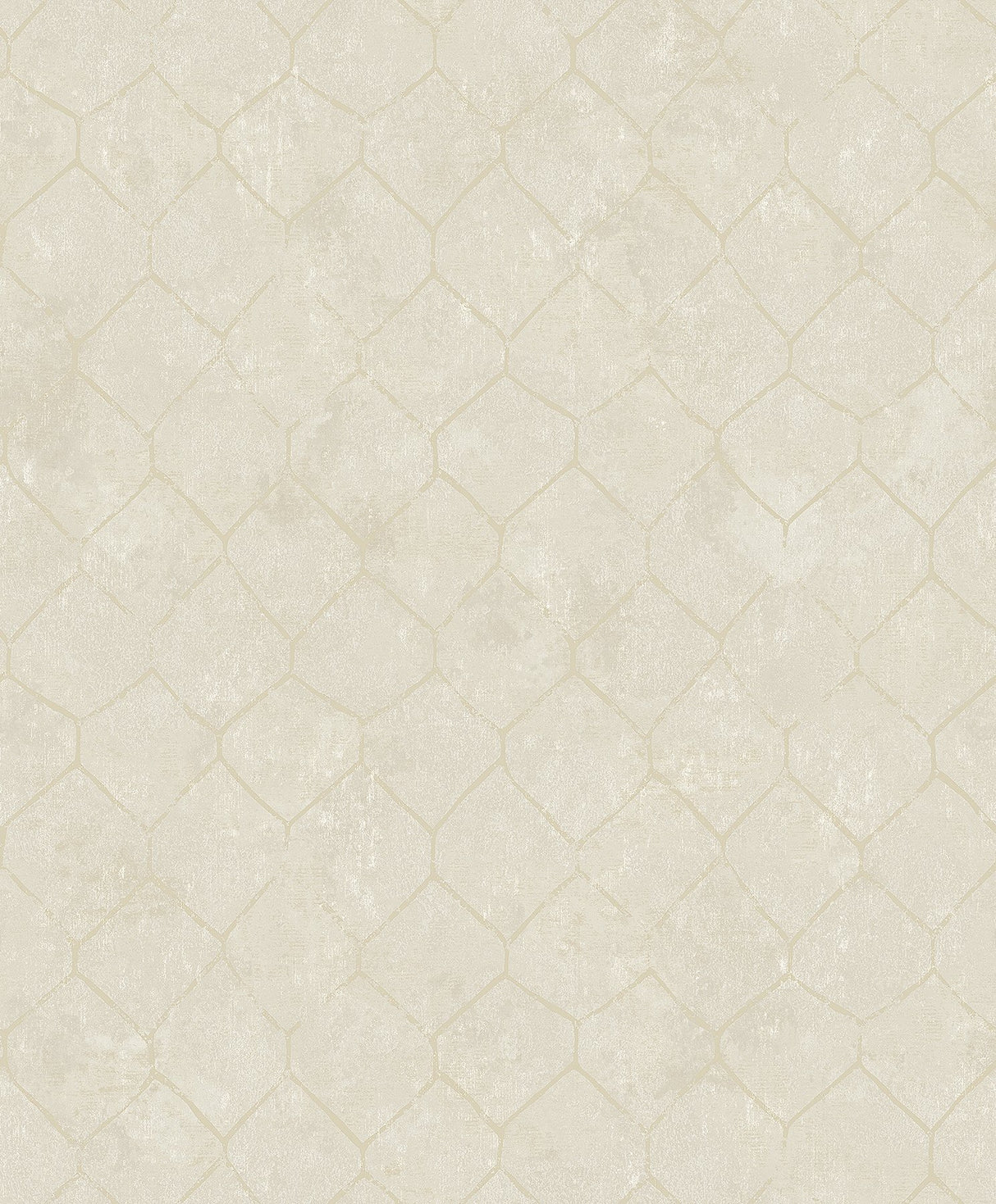 Rauta Pearl Hexagon Tile Wallpaper with Metallic Champagne Outline - A-Street Prints 4105-86652