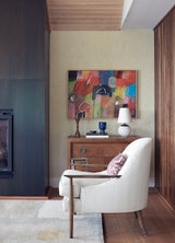 Rauta Pearl Hexagon Tile Wallpaper with Metallic Champagne Outline - A-Street Prints 4105-86652