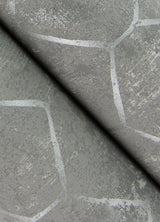 Rauta Pewter Hexagon Tile Wallpaper with Metallic Geometric Pattern - A?Street Prints 4105-86654