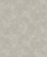 Rauta Silver Hexagon Tile Wallpaper with Metallic Geometric Tile Motif - A-Street Prints 4105-86656