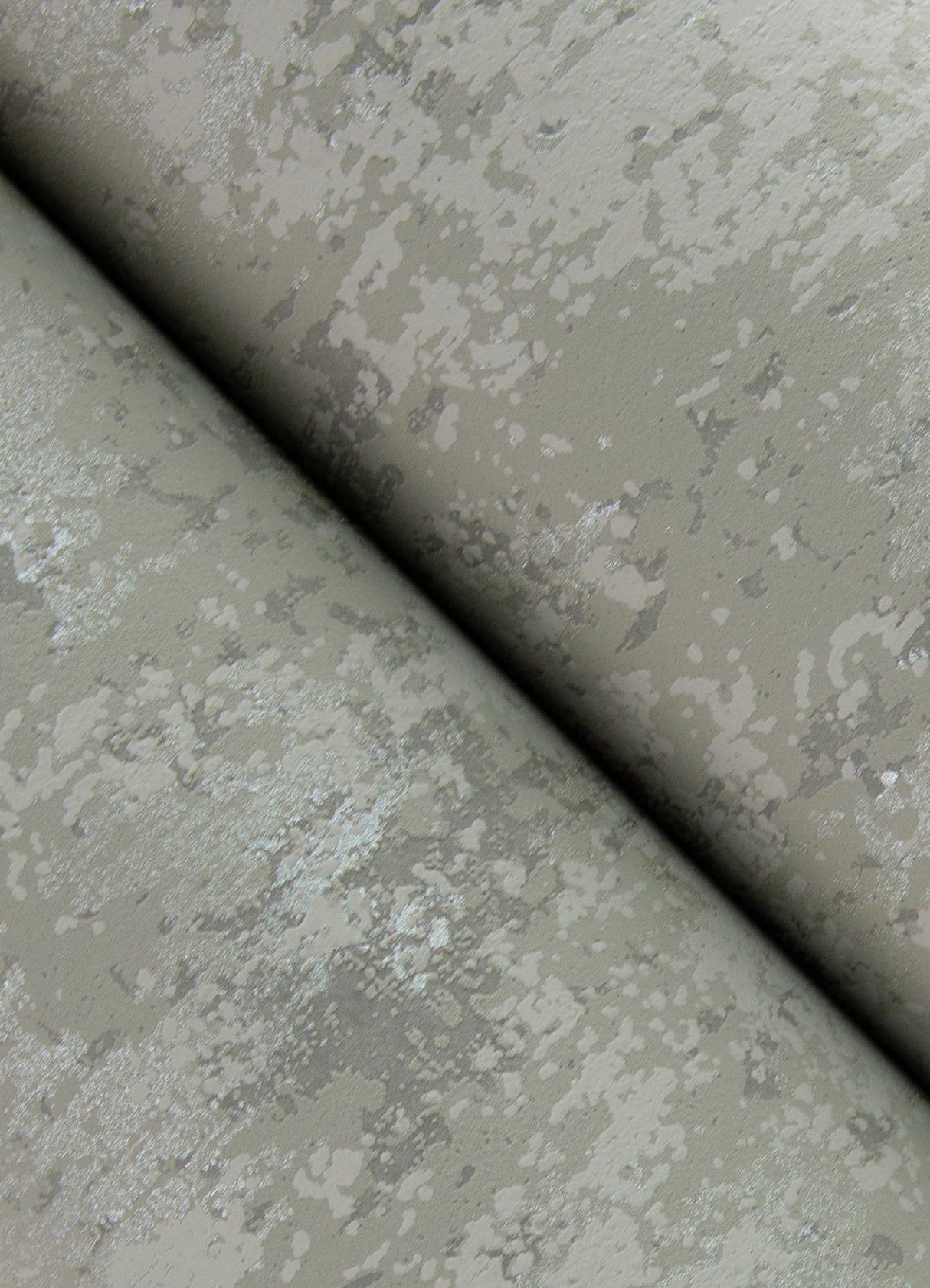 Haliya Sterling Metallic Plaster Wallpaper with Modern Abstract Plaster Effects - Brewster 4105-86660