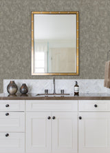 Haliya Sterling Metallic Plaster Wallpaper with Modern Abstract Plaster Effects - Brewster 4105-86660