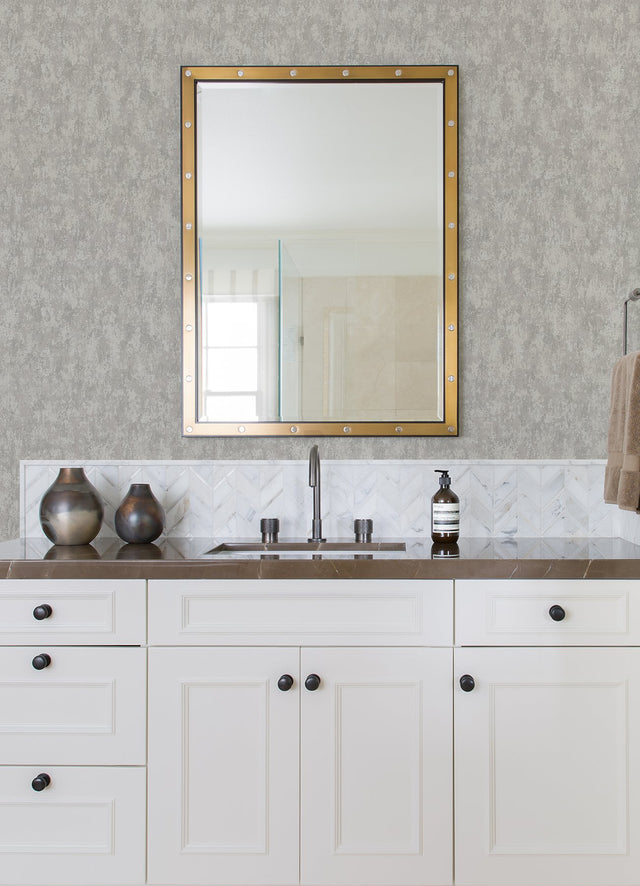 Haliya Silver Metallic Plaster Wallpaper with Abstract Plaster Effects - A-Street Prints 4105-86661